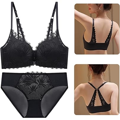 Amazon | 【KALUCIA】ブラジャー ショーツ セット 可愛い フロント